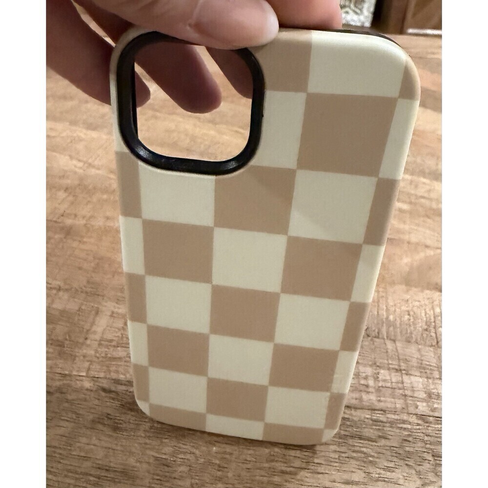 Casely Fit Check Checkerboard Nuetral Case iPhone 13 Magsafe - Picture 2 of 6